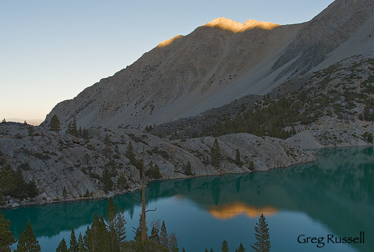 Sunset, John Muir Wilderness Sunset from Second Lake, John Muir Wilderness, California