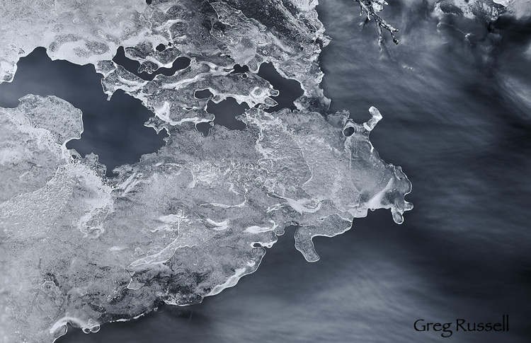 Ice Abstract abstract image of ice on a creek in winter