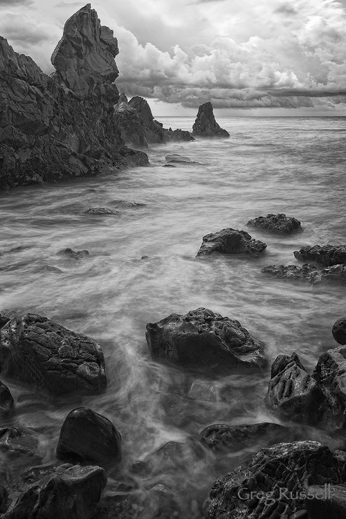 Little Corona Beach stormy morning Stormy morning at Little Corona Beach, Newport Beach, California