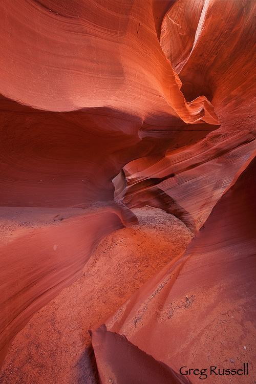 Waterholes slot canyon, a small canyon located on the Navajo Nation in northern Arizona