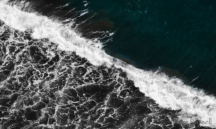 abstract of pacific ocean waves, channel islands national park