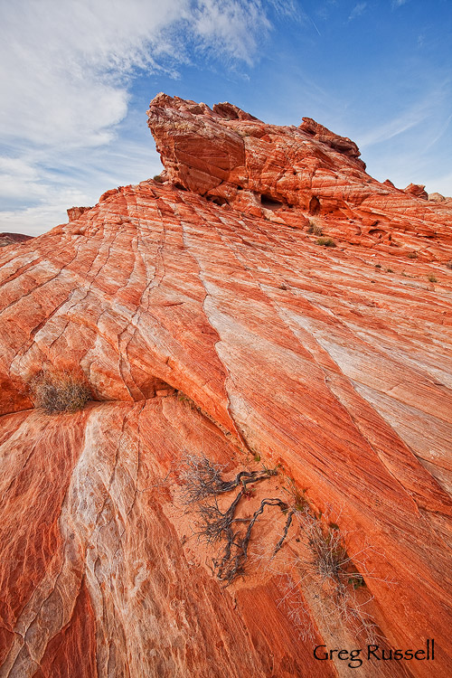 unique sandstone formations at valley of fire state park, nevada