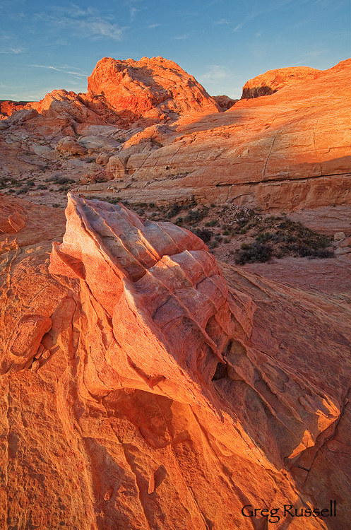 A colorful sunrise in Nevada's Valley of Fire State Park