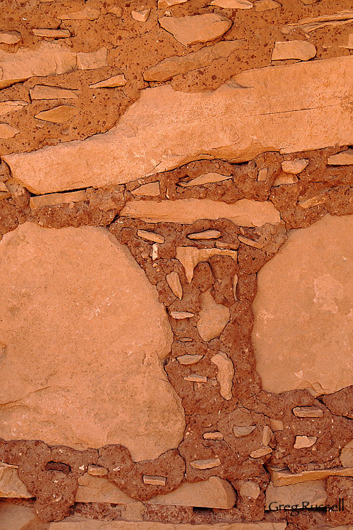 Granary Wall, Detail, November 2009