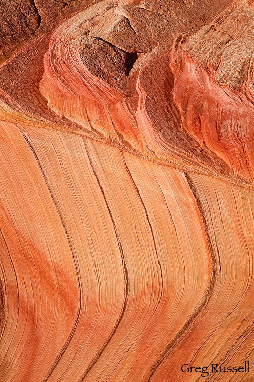 abstract image of sandstone in the coyote buttes region of northern arizona