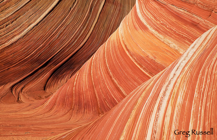 abstract sandstone image of the wave in the coyote buttes, northern arizona