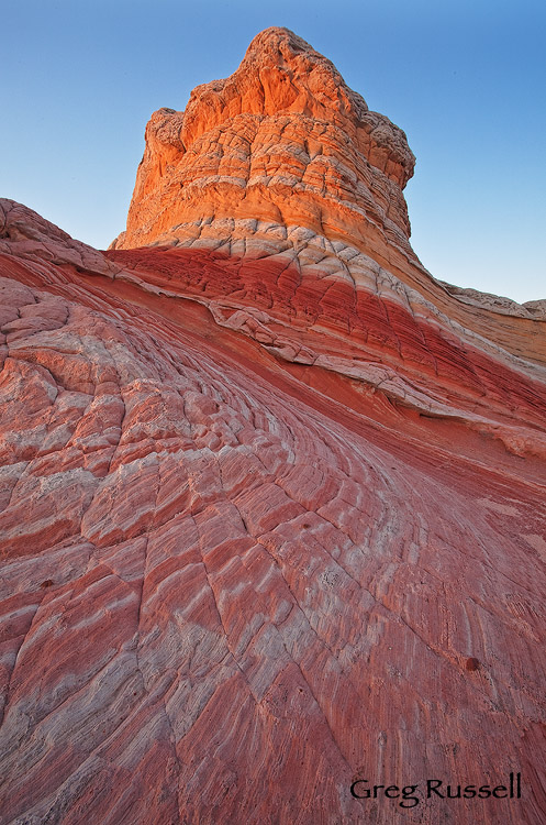 Unique sandstone shapes and colors at the White Pocket, located near the Coyote Buttes permit area in northern Arizona