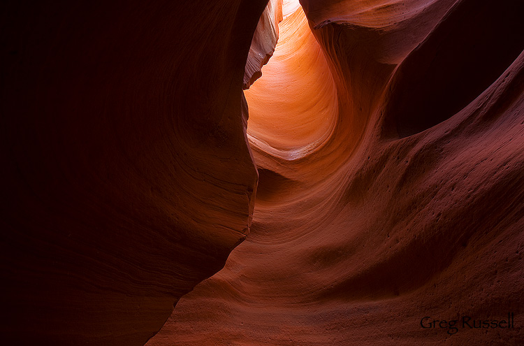 Red Cave, a slot canyon located in SW Utah