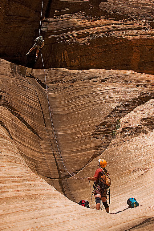 Canyoneers in Zion National Park, Utah