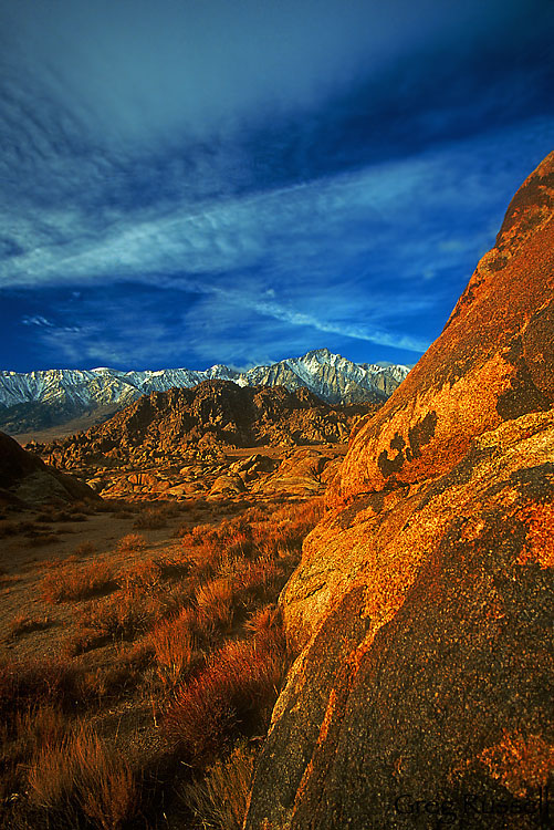 lone pine peak, mount whitney, alabama hills, sierra nevada, autumn, mountain image