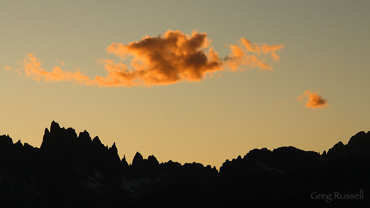 sierra nevada, minarets, sunset photo, california