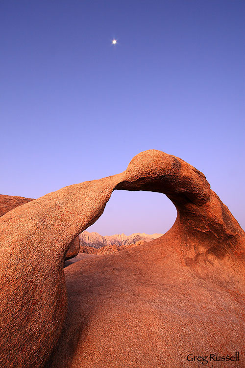 mobius arch, night photography, alabama hills, mount whitney, lone pine, sierra nevada