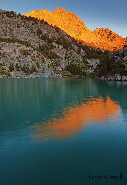 colorful sunrise in the john muir wilderness, california