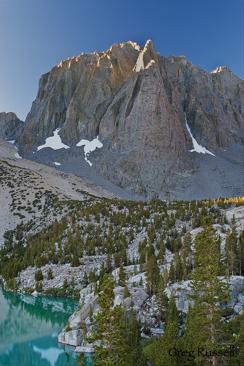 early morning light on temple crag, john muir wilderness, california