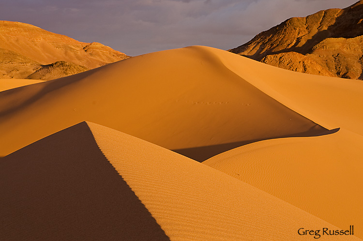 Ibex Dunes at sunset, Death Valley National Park, California