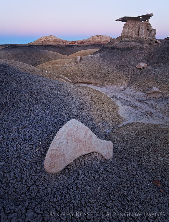 dawn at the bisti badlands