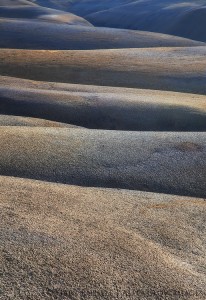 colorful bentonite hill layers in the bisti wilderness, new mexico