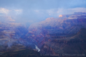 Winter storm at Lipan Point, Grand Canyon National Park, Arizona