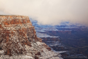 Winter storm at Lipan Point, Grand Canyon National Park, Arizona