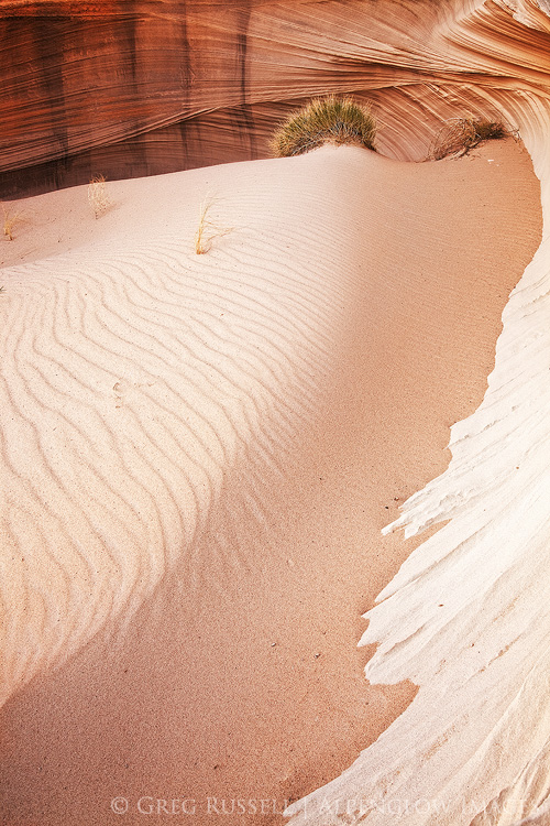 an elegantly crafted sandstone alcove