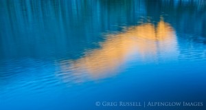 reflected light at sunrise