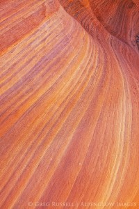 a wave of elegantly colored sandstone