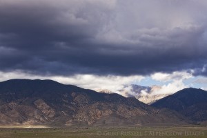 storm over white mountains california