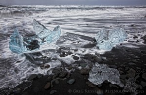 Jökulsárlón iceberg beach, Iceland