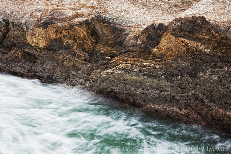 surf and rocks at montana de oro