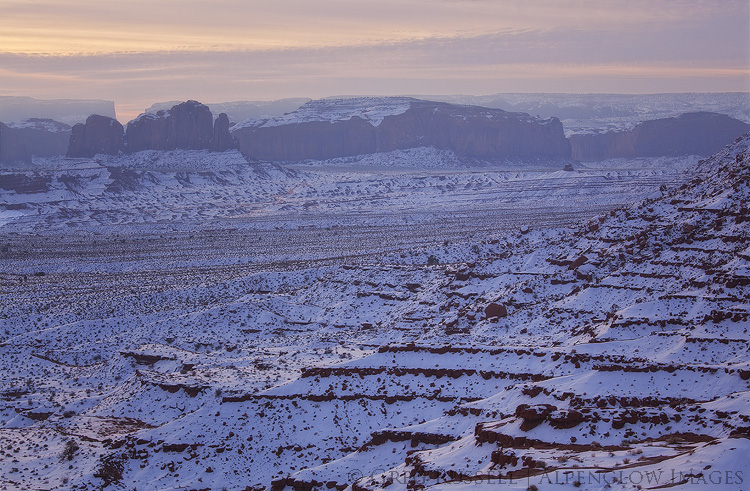 sunrise over monument valley tribal park, Utah